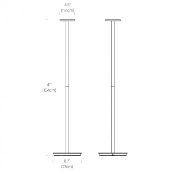 Specification Image for Pablo Luci LED Floor Lamp