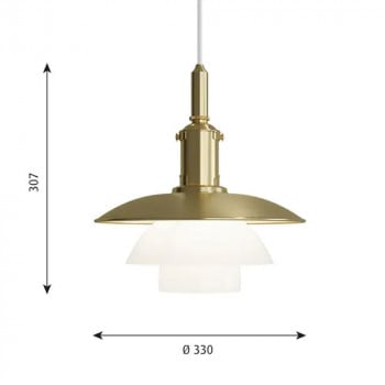sPECIFICATION iMAGE FOR Louis Poulsen PH 3/3 Limited Edition Pendant Light