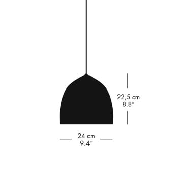 Specification image for Fritz Hansen Suspence Pendant 