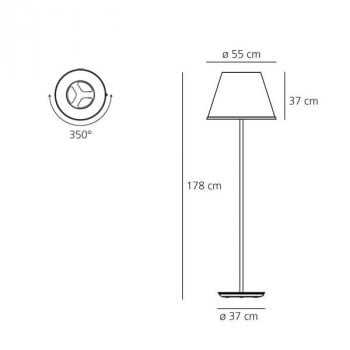 Specification image for Artemide Choose Mega Floor Lamp 