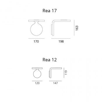 Specification image for Artemide Rea LED Wall Lamp