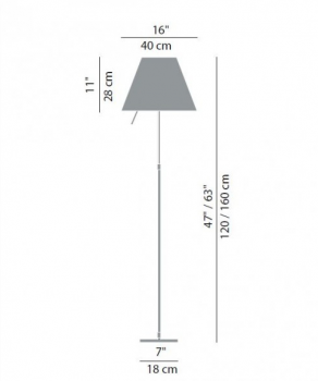 Specification Image for Costanza Telescopic Floor Lamp