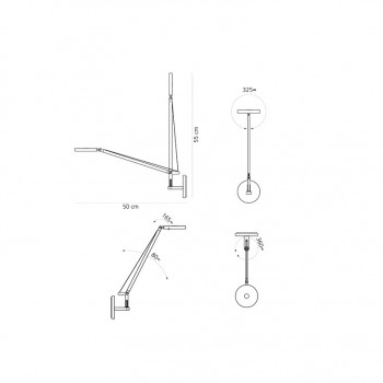 Specification image for Artemide Demetra Micro Wall light