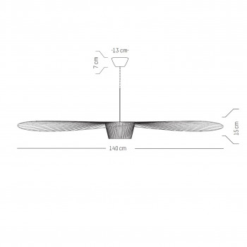 Specification image for Petite Friture Vertigo Medium Pendant