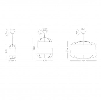 Specification image for Petite Friture Lanterna Pendant