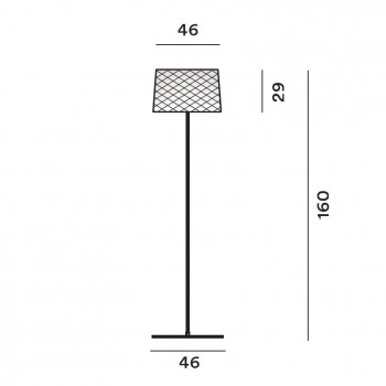 Specification image for Foscarini Twiggy Grid Lettura LED