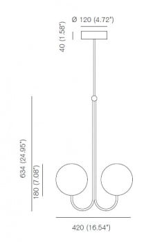 Specification image for Michael Anastassiades Double Angle