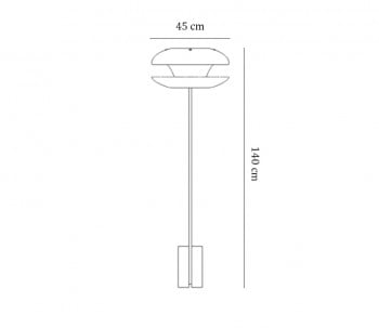 Specification image for NORR11 Yo-Yo Floor Lamp