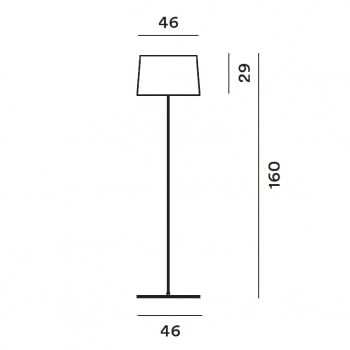 Specification image for Foscarini Twiggy Reading Floor Lamp