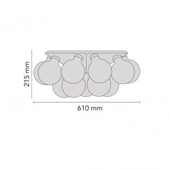 Specification image for Flos Taraxacum 88 Wall/Ceiling Light