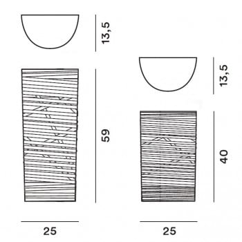 Specification image for Foscarini Tress Wall Light
