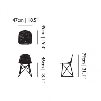Specification image for Moooi Carbon Chair