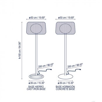 Specification image for Bover Fora Floor Lamp