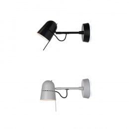  Luceplan Counterbalance Spotlight in Black and White