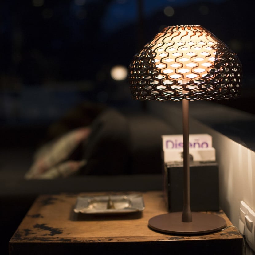 flos tatou t1 table lamp ochre grey