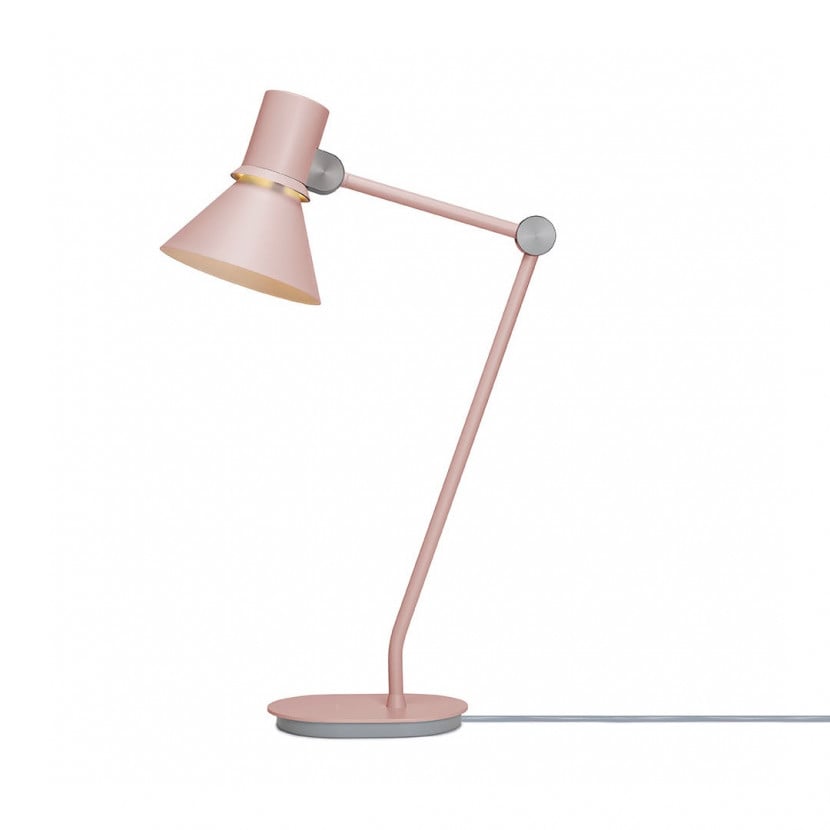 large pink table lamp