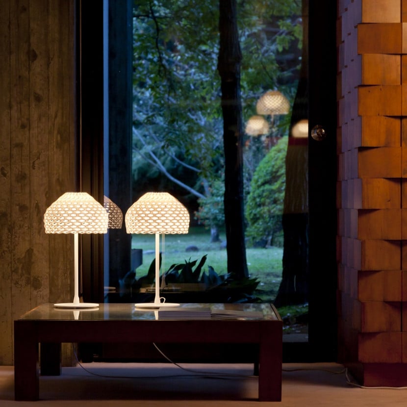 flos tatou t1 table lamp ochre grey
