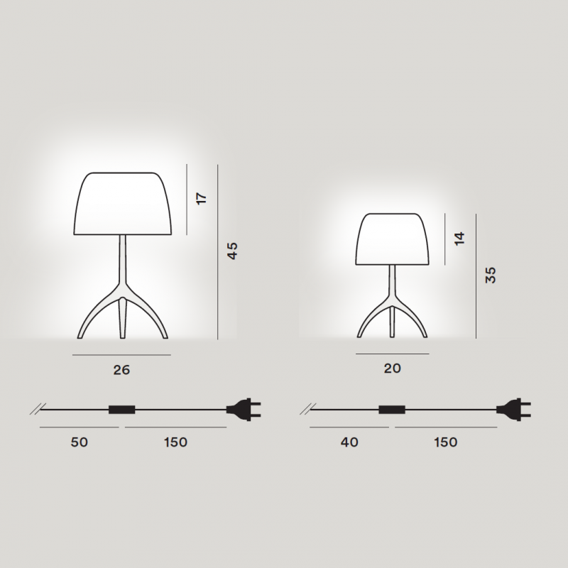 Foscarini Lumiere 30th Table Lamp Signed And Numbered Edition