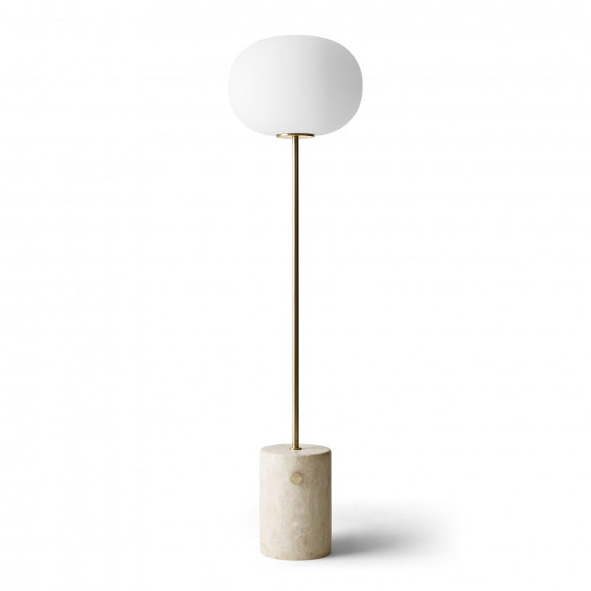 Maestro travertine cheap floor lamp