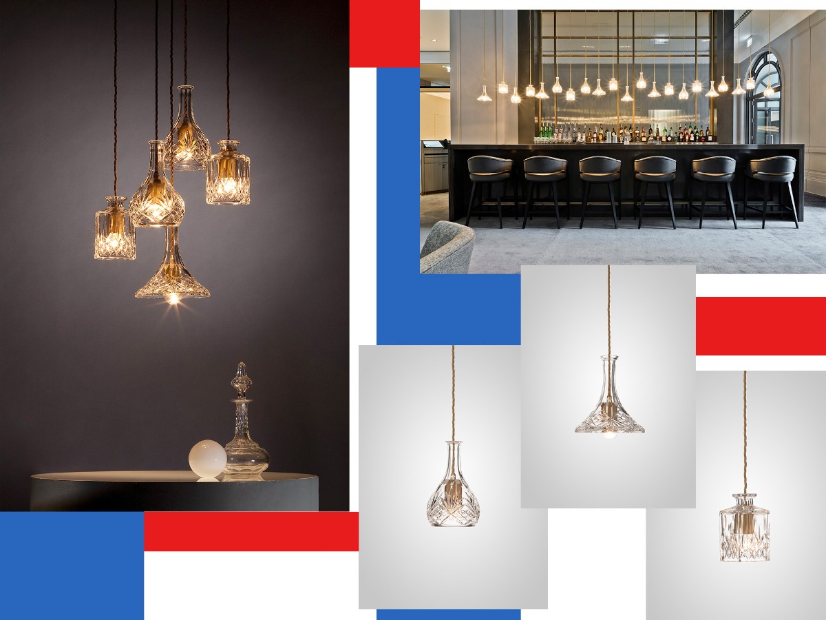 Lee Broom Decanterlight Pendant and Lee Broom Decanterlight Chandelier