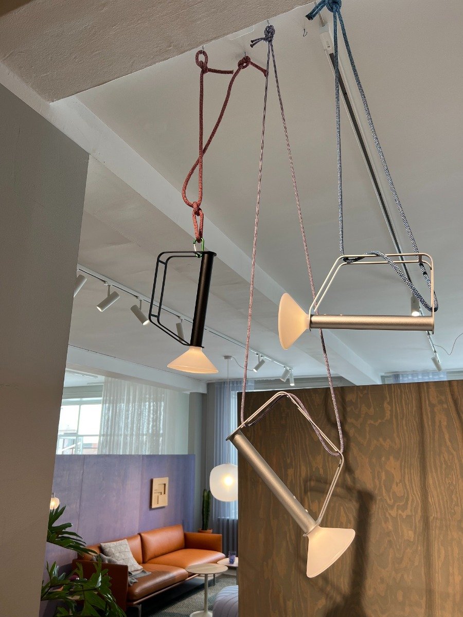 New Muuto Piton pendant light hung in various positions
