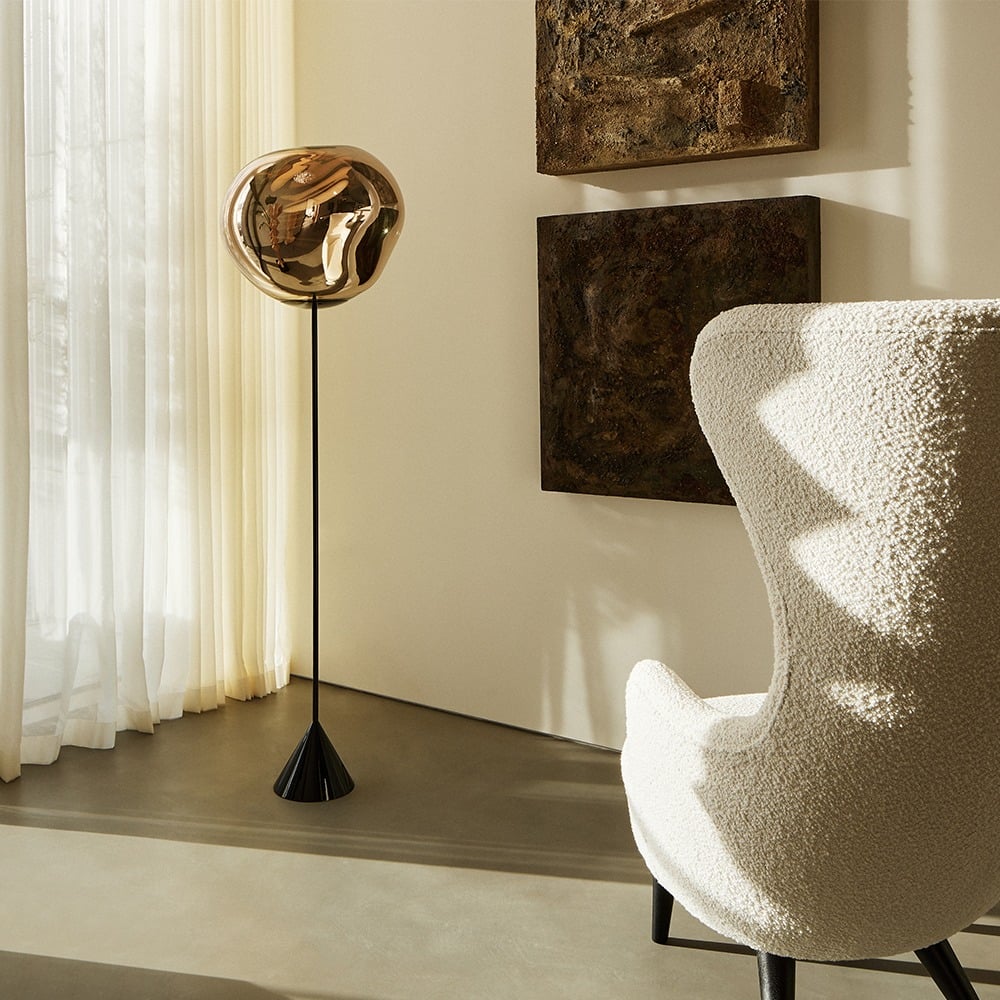 Tom Dixon Melt Cone Slim LED Floor Lamp Tom Dixon Melt Cone Slim LED Floor Lamp