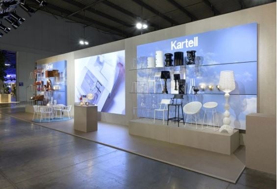 Kartell display stand in Milan