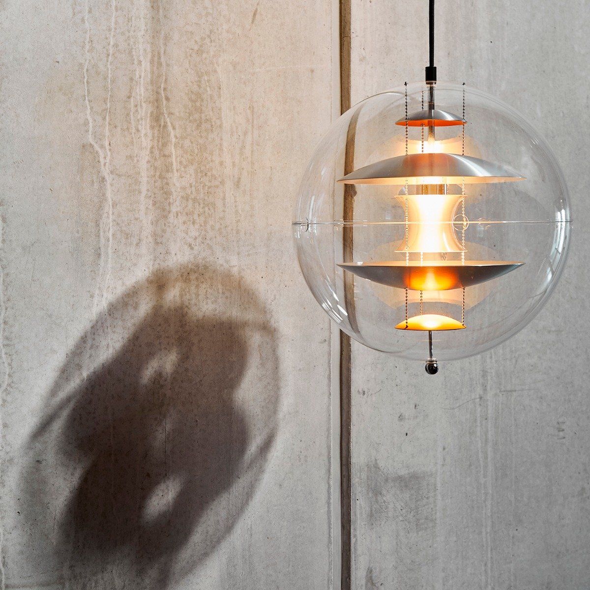 Verpan VP Globe Brushed Aluminium Pendant Verpan VP Globe Brushed Aluminium Pendant