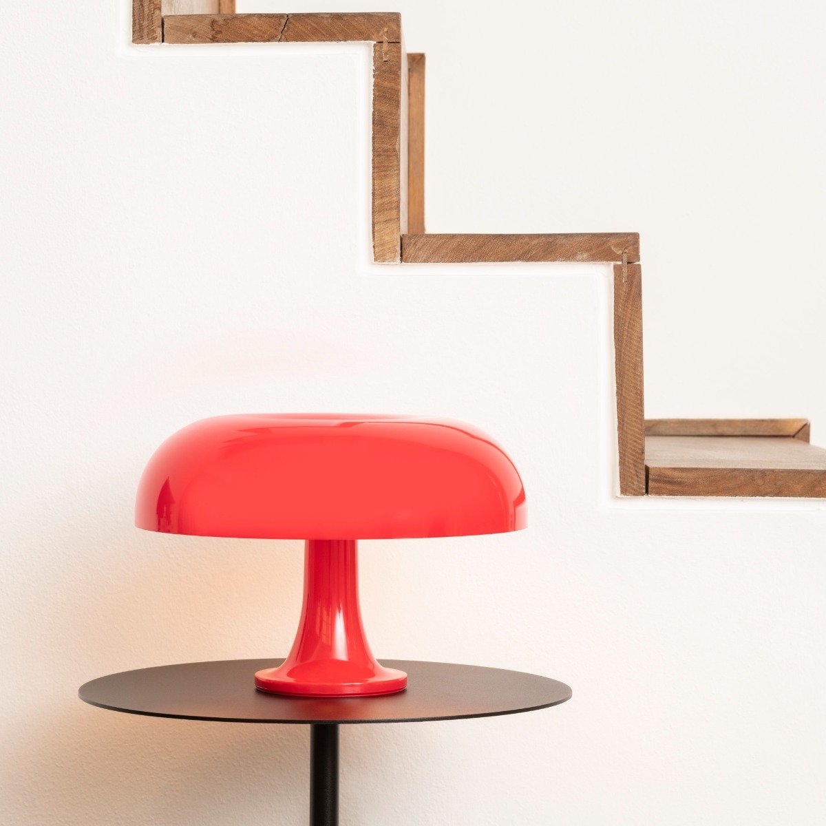 Red Artemide Nessino Table Lamp Red Artemide Nessino Table Lamp