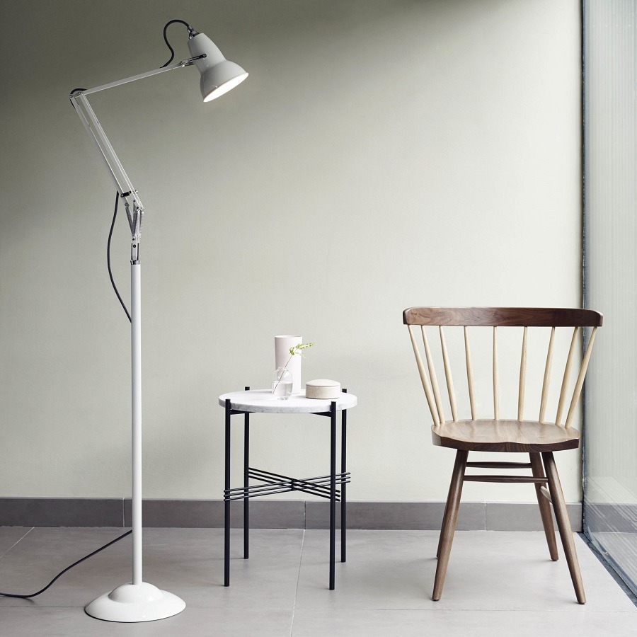 Anglepoise Original 1227 floor lamp in linen white