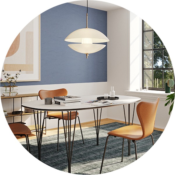 Fritz Hansen Clam Pendant Light