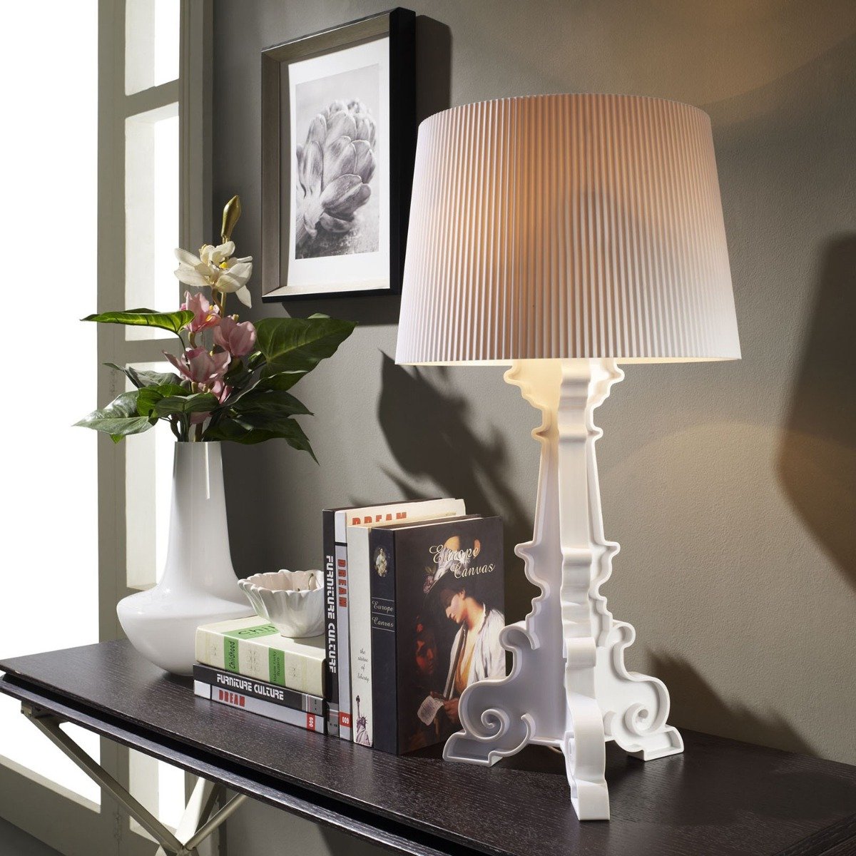 Kartell Bourgie Table Lamp in White Kartell Bourgie Table Lamp in White