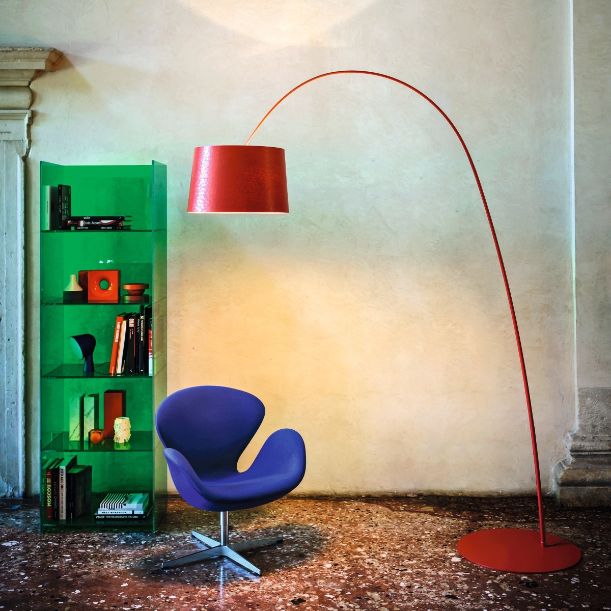 Foscarini Twiggy Floor Lamp Crimson