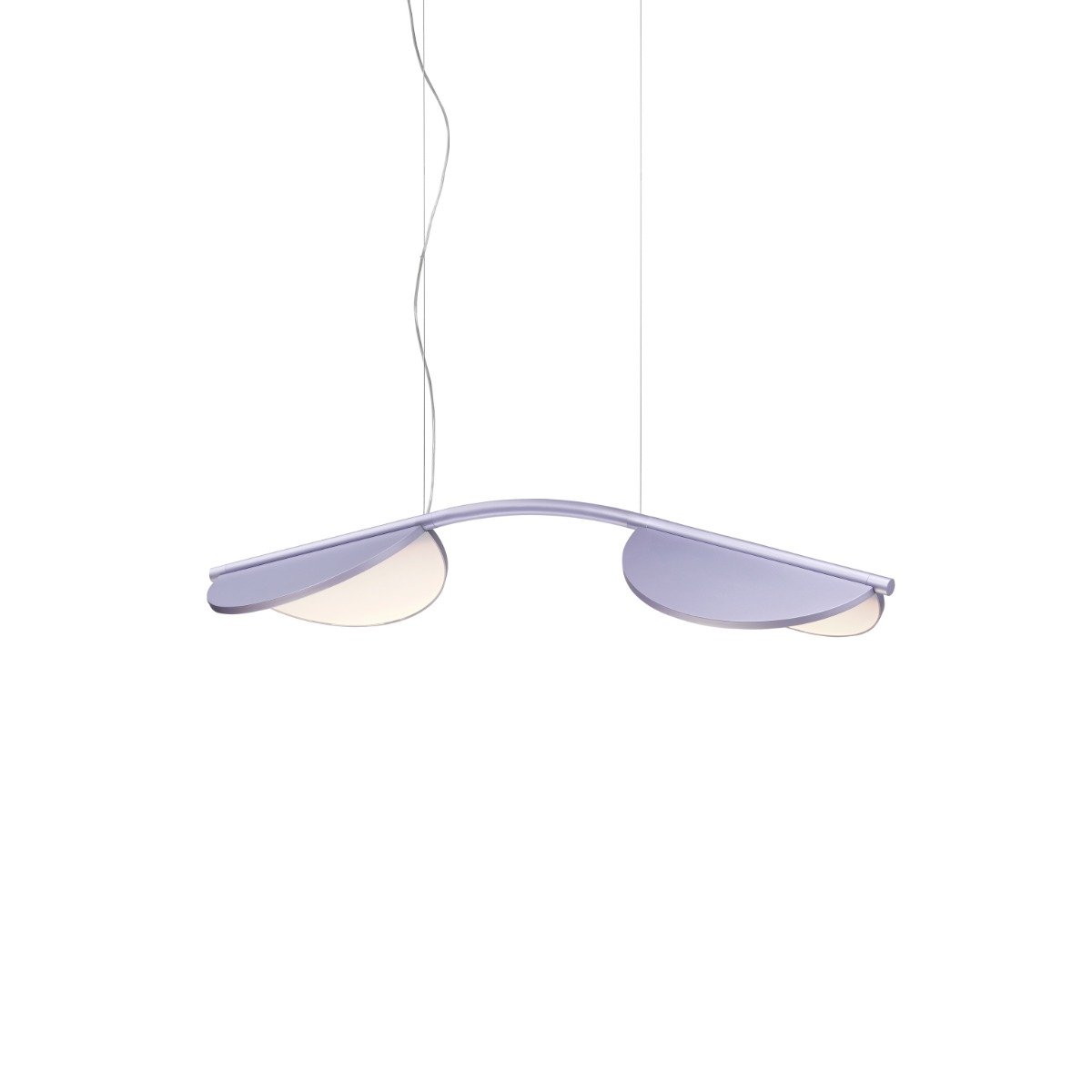 Almendra Arc LED Pendant Light Lilac 