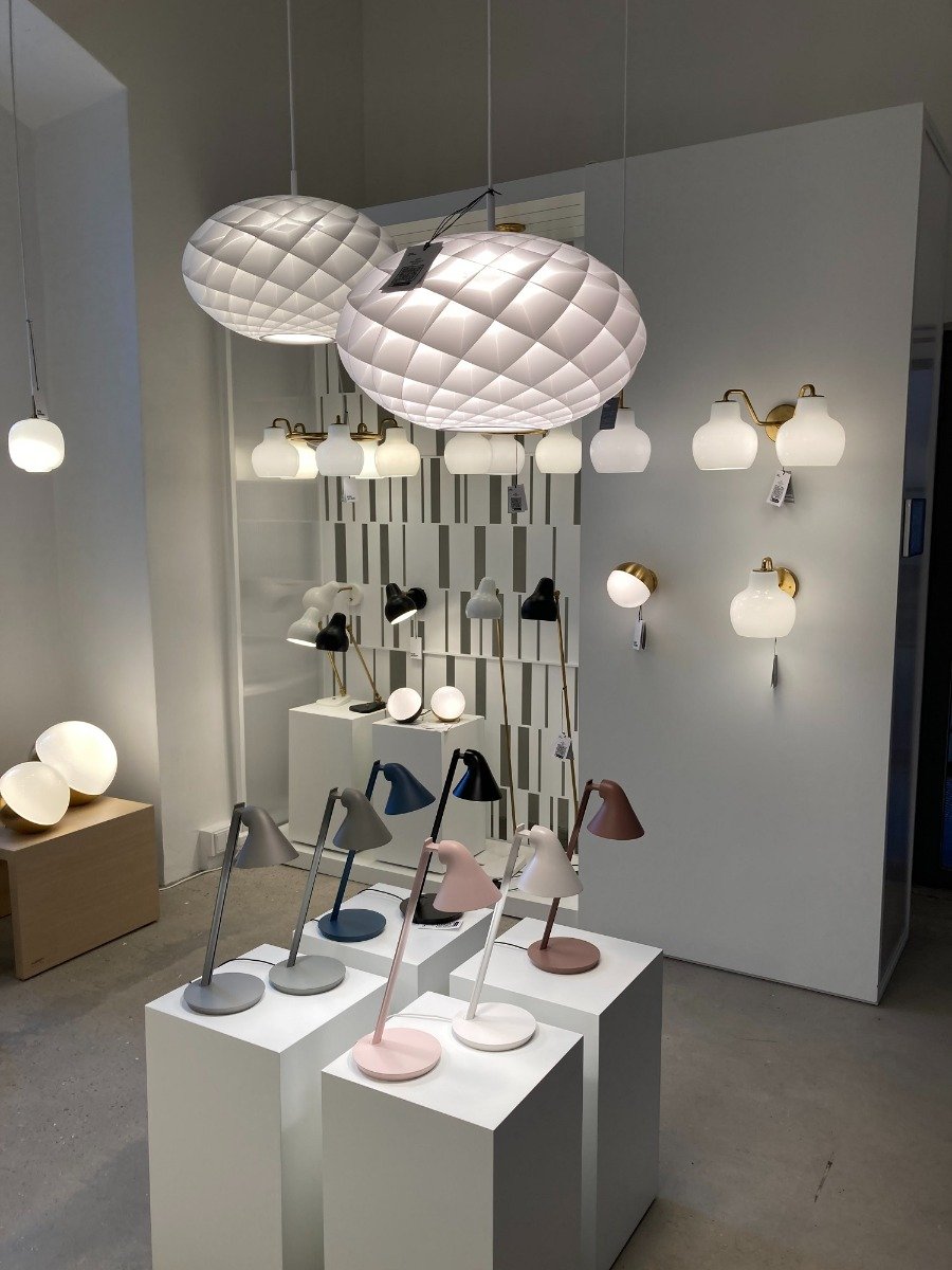 Louis Poulsen lighting collectin display