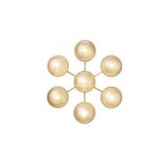 Nuura Liila Star Wall and Ceiling Light Nordic Gold/Optic Clear