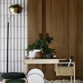 artek A808 Brass Floor Lamp