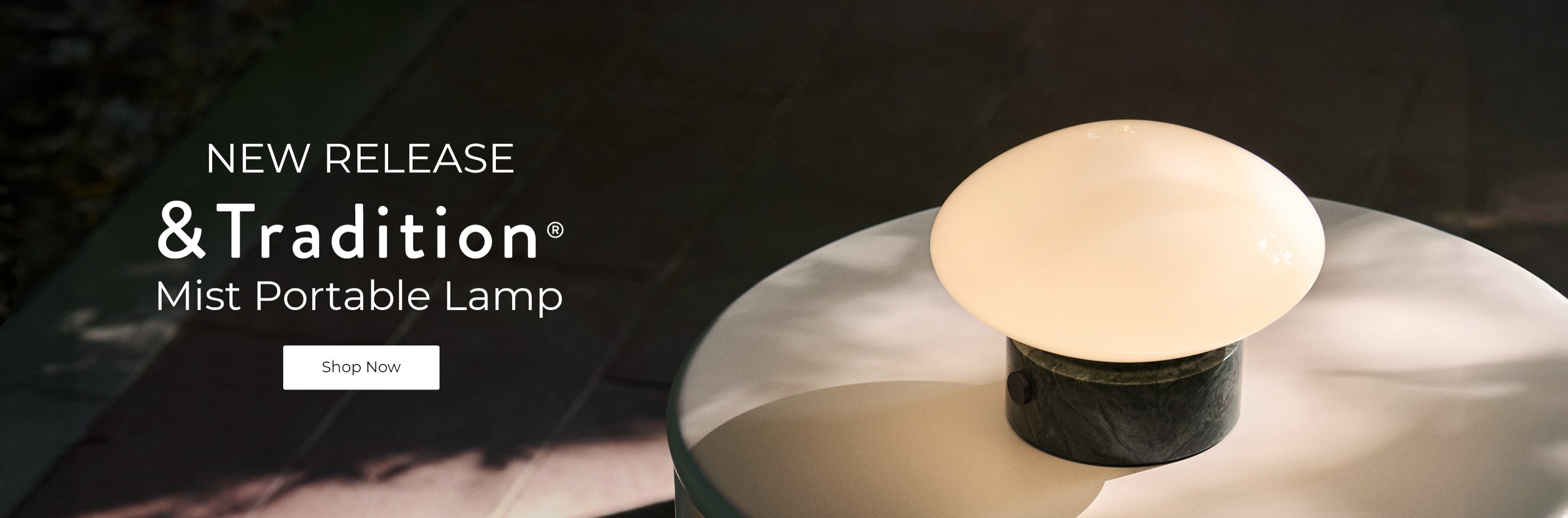 NEW: &Tradition Mist Portable Lamp