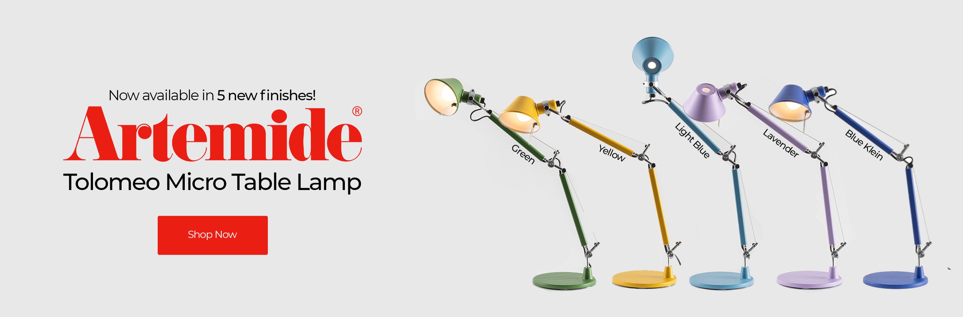 Artemide Tolomeo Micro - 5 New Colours!