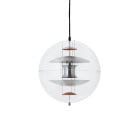 Verpan VP Globe Brushed Aluminium Pendant