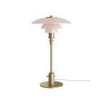 Louis Poulsen PH 2/1 Pale Rose Brass Table Lamp