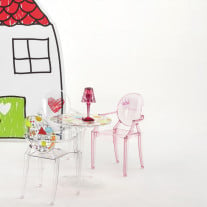 Kartell Kids Lou Lou Ghost Chair with Patterns