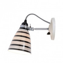 Original BTC Circle Line Medium Wall Light Switched