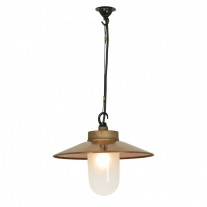 Original BTC Well Glass Pendant Light with Visor