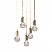 Lee Broom Crystal Bulb 5 Piece Chandelier