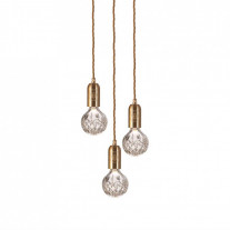 Lee Broom Crystal Bulb 3 Piece Chandelier