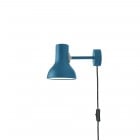 Anglepoise + Margaret Howell Type 75 Mini Wall Light Saxon Blue Cable and Plug