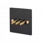 Buster + Punch 3G Toggle Switch Black/Brass
