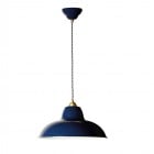 Anglepoise Original 1227 Midi Wide Brass Pendant Blue