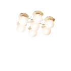 Nuura Liila Star Wall/Ceiling Light Nordic Gold/Opal White